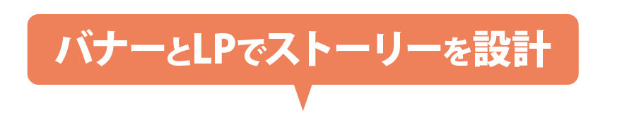 バナーとLPでストーリーを設計